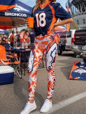 Women’s Peyton Manning #18 Denver Broncos NFL Game Day Leggings